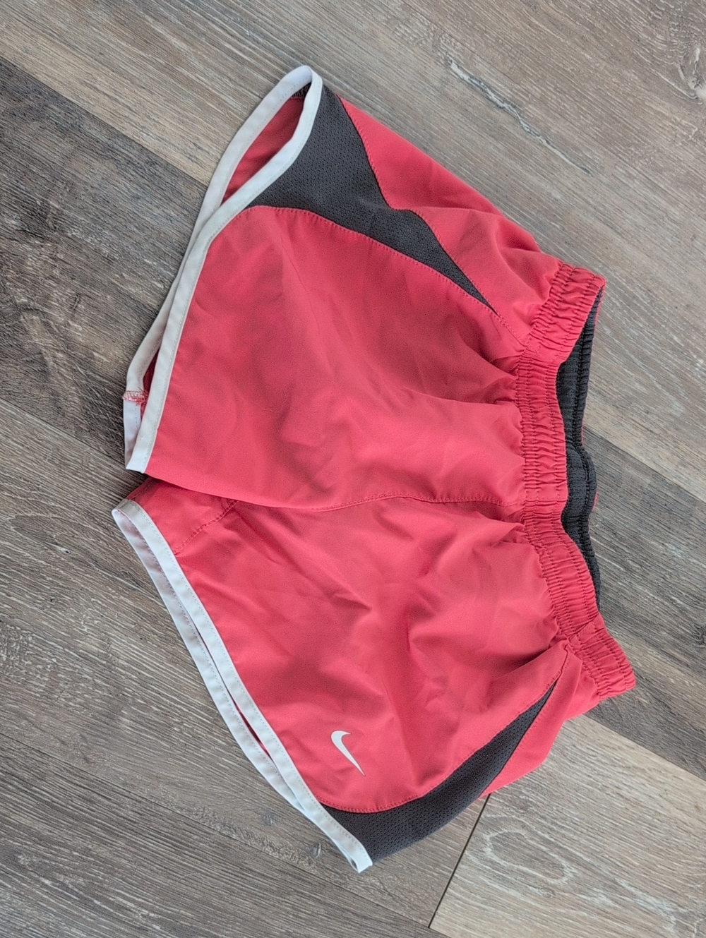 Nike Coral Pink and Black Athletic Shorts
